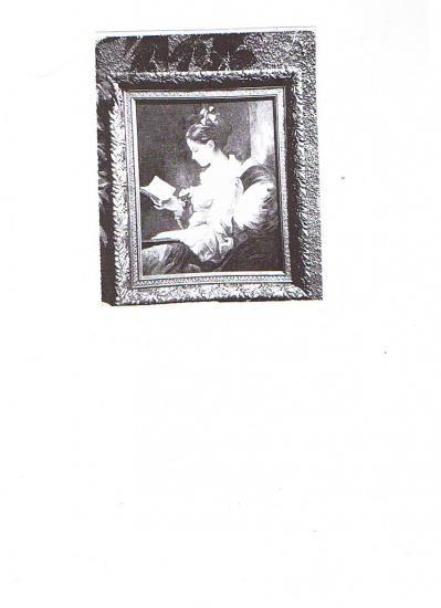 La Liseuse d'après Jean-Honoré Fragonard en 1772.